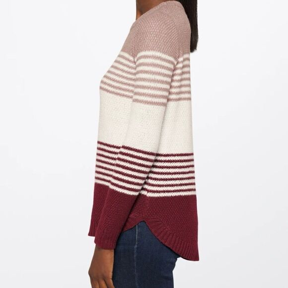 Pink Clover Nickole Textured Sweater Burgundy MP NWT STITCH FIX - Picture 3 of 7